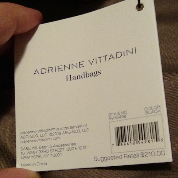 Adrienne Vittadini large scarf bag satchel - Picture 3 of 6